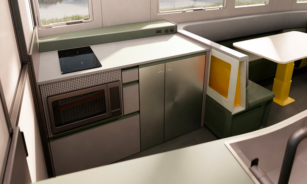 Three-Point Galley Kitchen